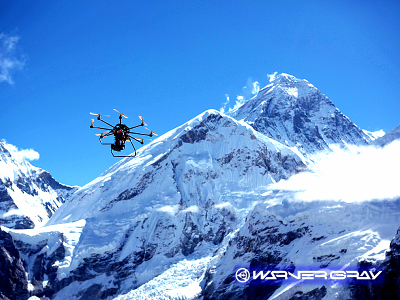 大型ドローン空撮 エベレスト