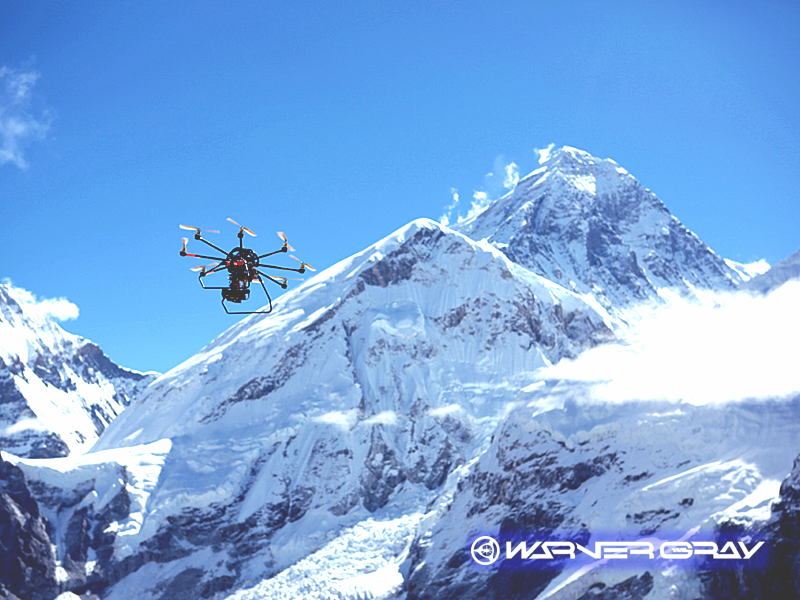 大型ドローン空撮 エベレスト