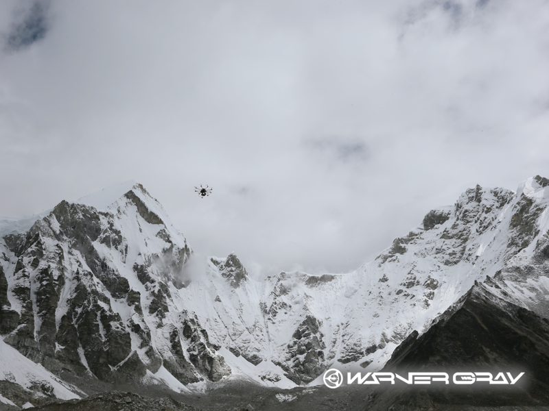 大型ドローン空撮 エベレスト