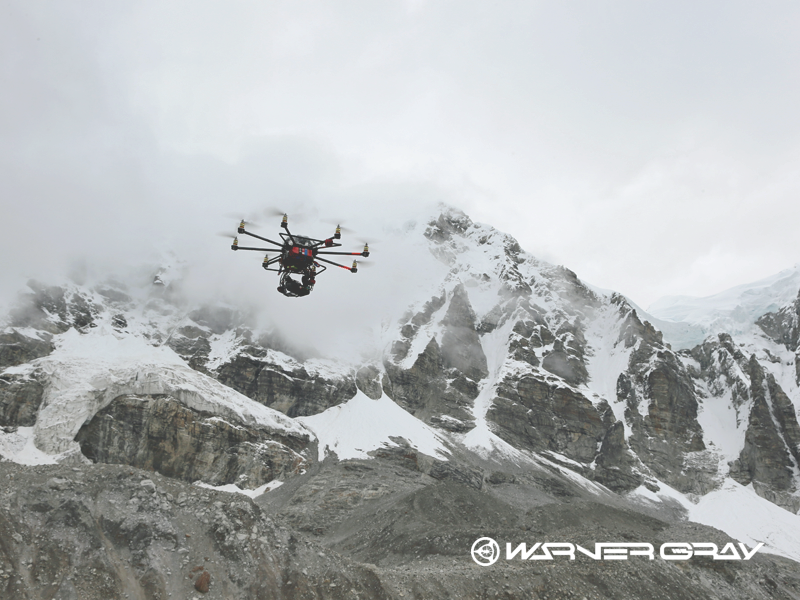 大型ドローン空撮 エベレスト
