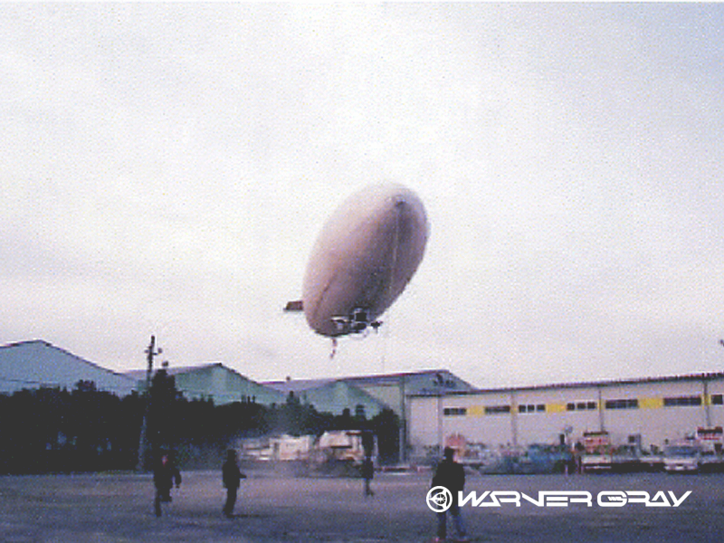 飛行船空撮