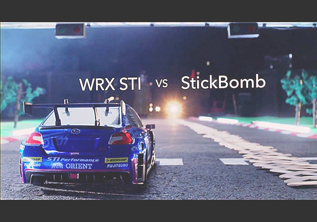 ドローン空撮 スバルWRX STI 
