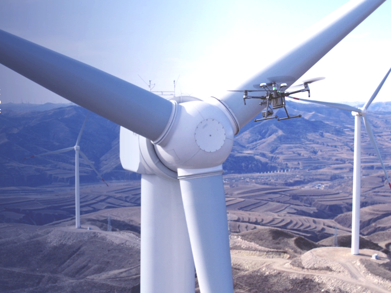風力発電ドローン空撮