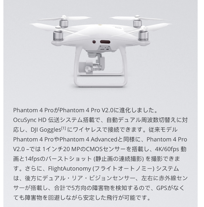 ドローン販売 DJI PHANTOM4 PRO